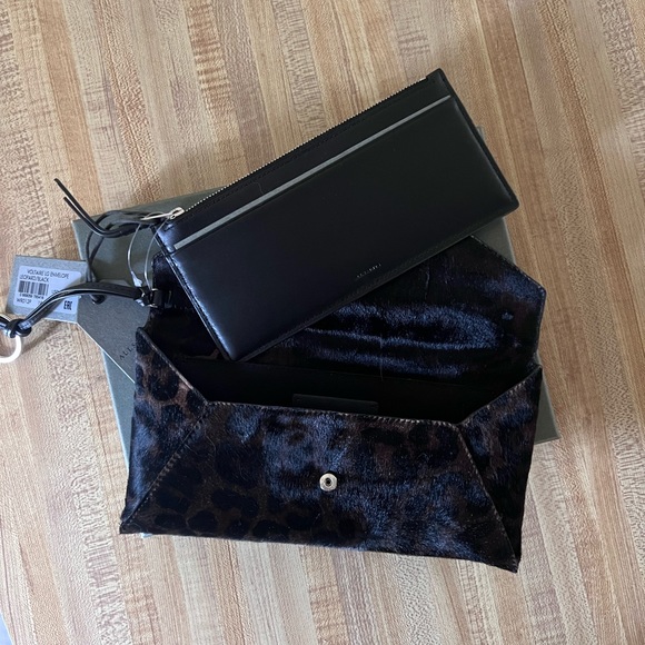 ALLSAINTS Voltaire Large Envelope Genuine Calf Hair